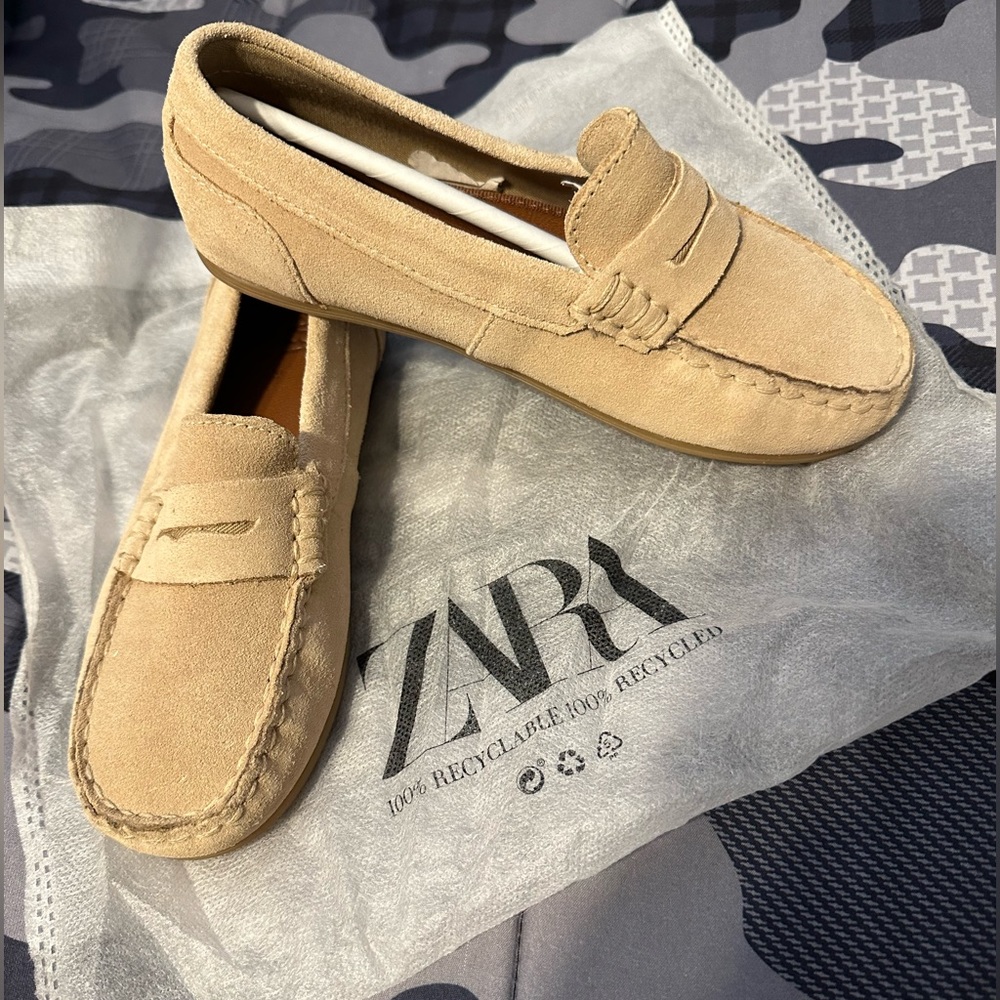 Boys Zara loafers cram/Tan